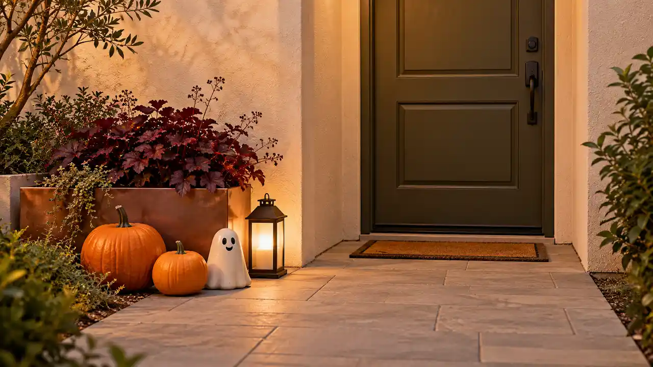 apartment halloween decor outdoor