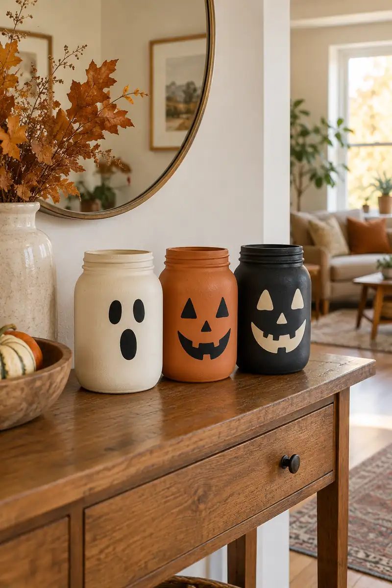 Painted Jar Faces