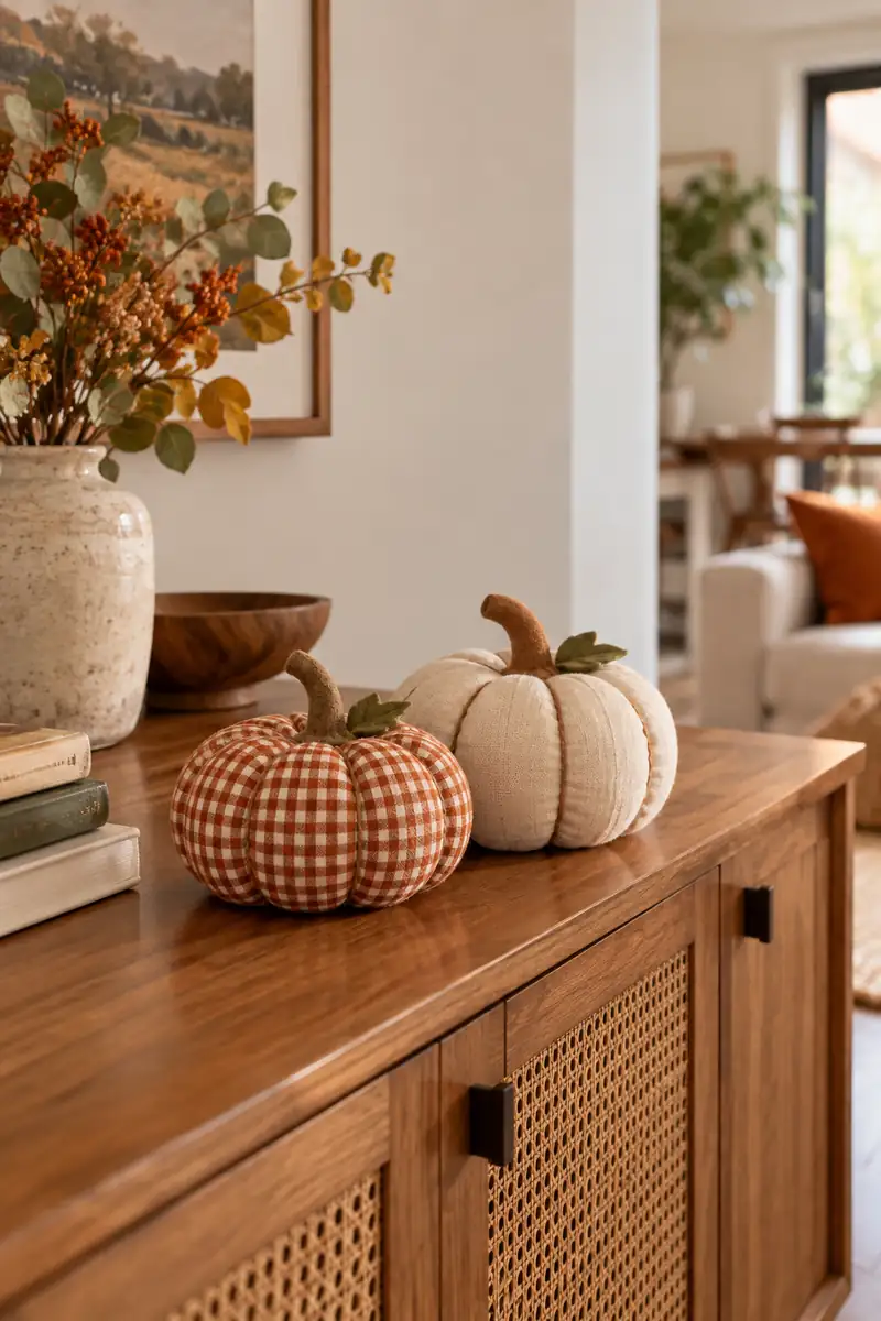 Scrap Fabric Pumpkins