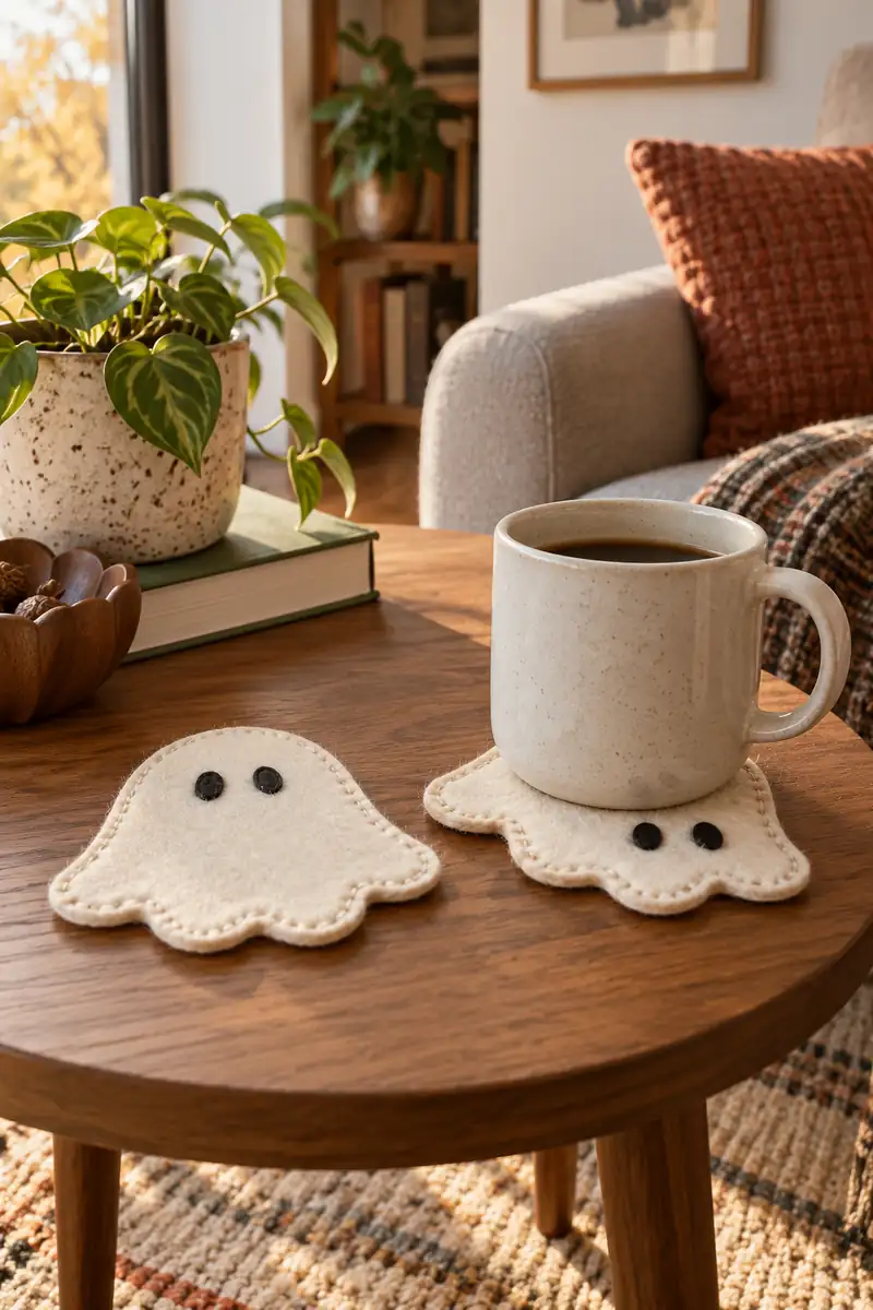 Felt Ghost Coasters