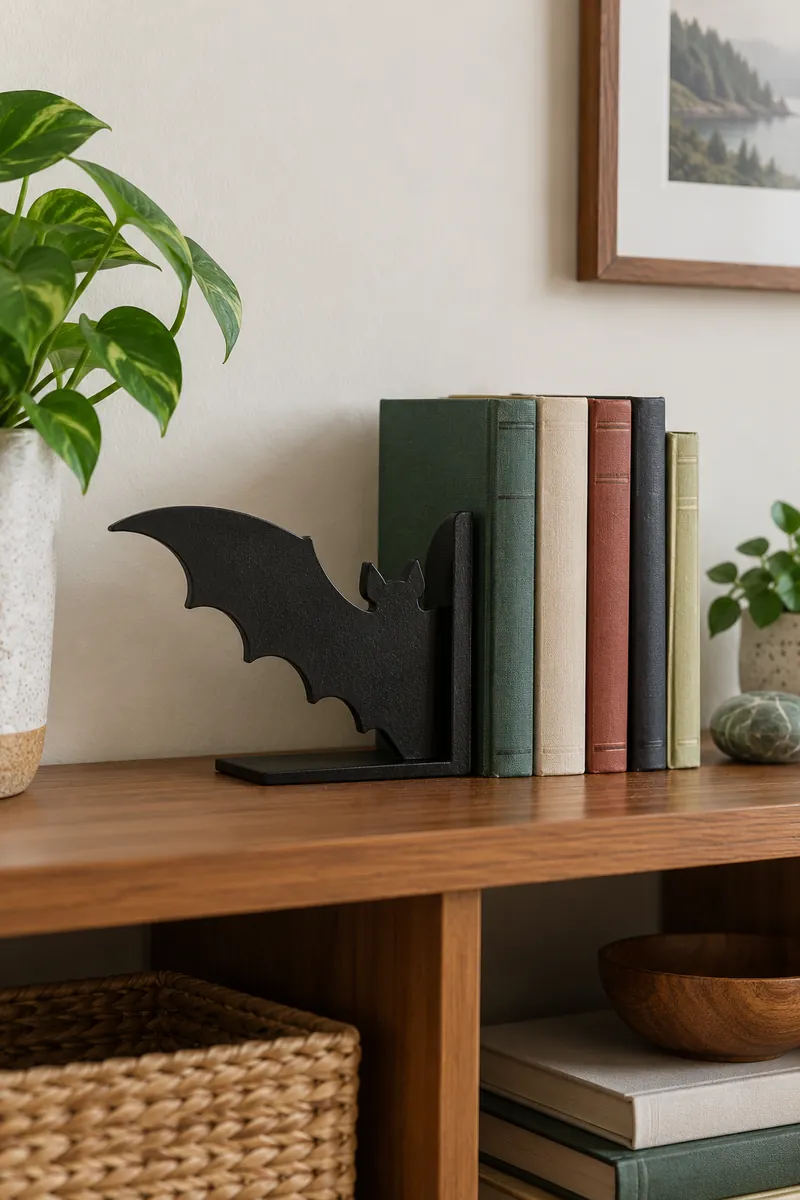 Bookend Bat Silhouette