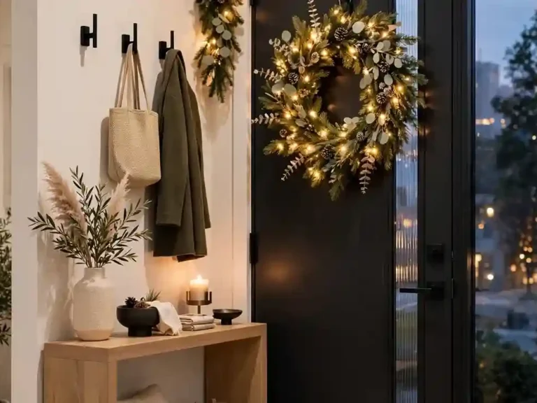 Christmas Entryway Ideas for Small Apartments