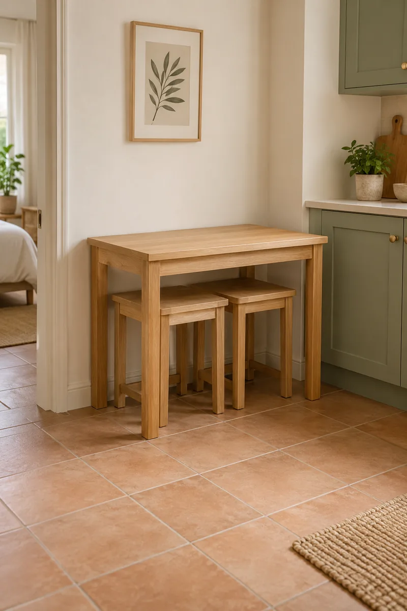 Tucked-In Dining Stools