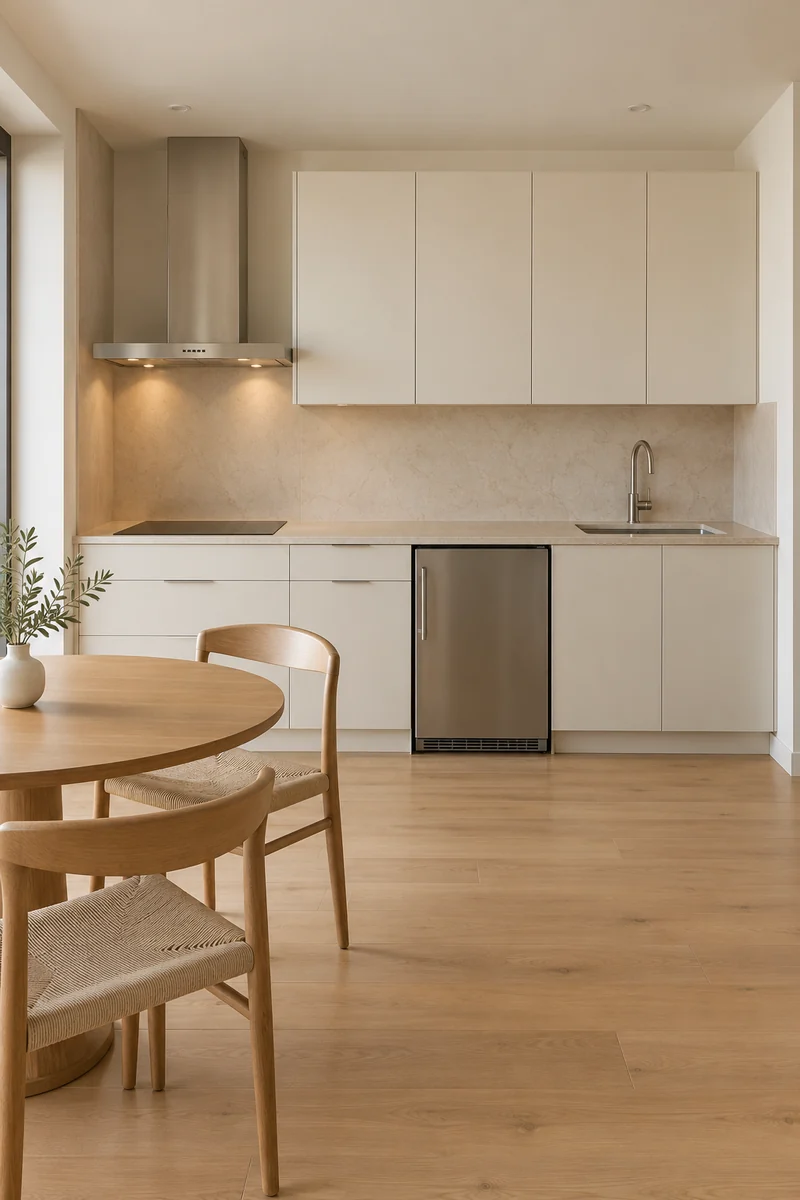 Quiet Single-Wall Kitchen