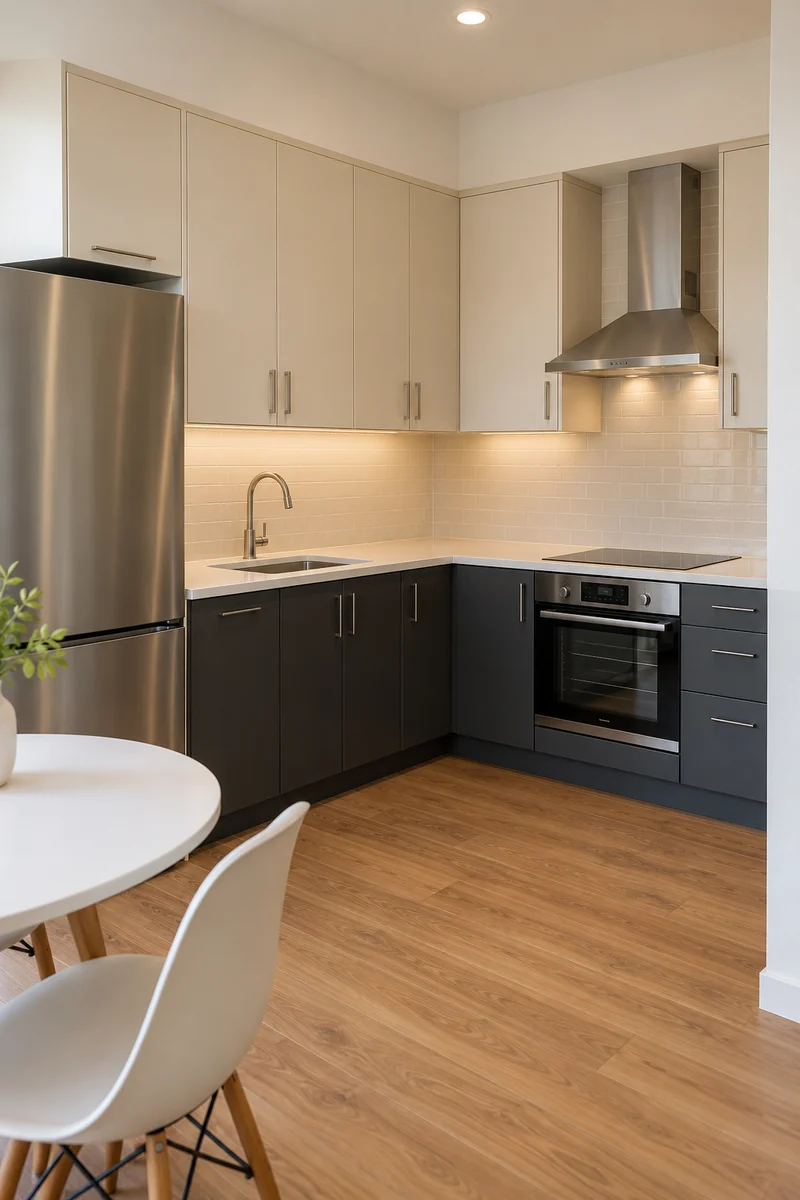 Two-Tone Corner Kitchen