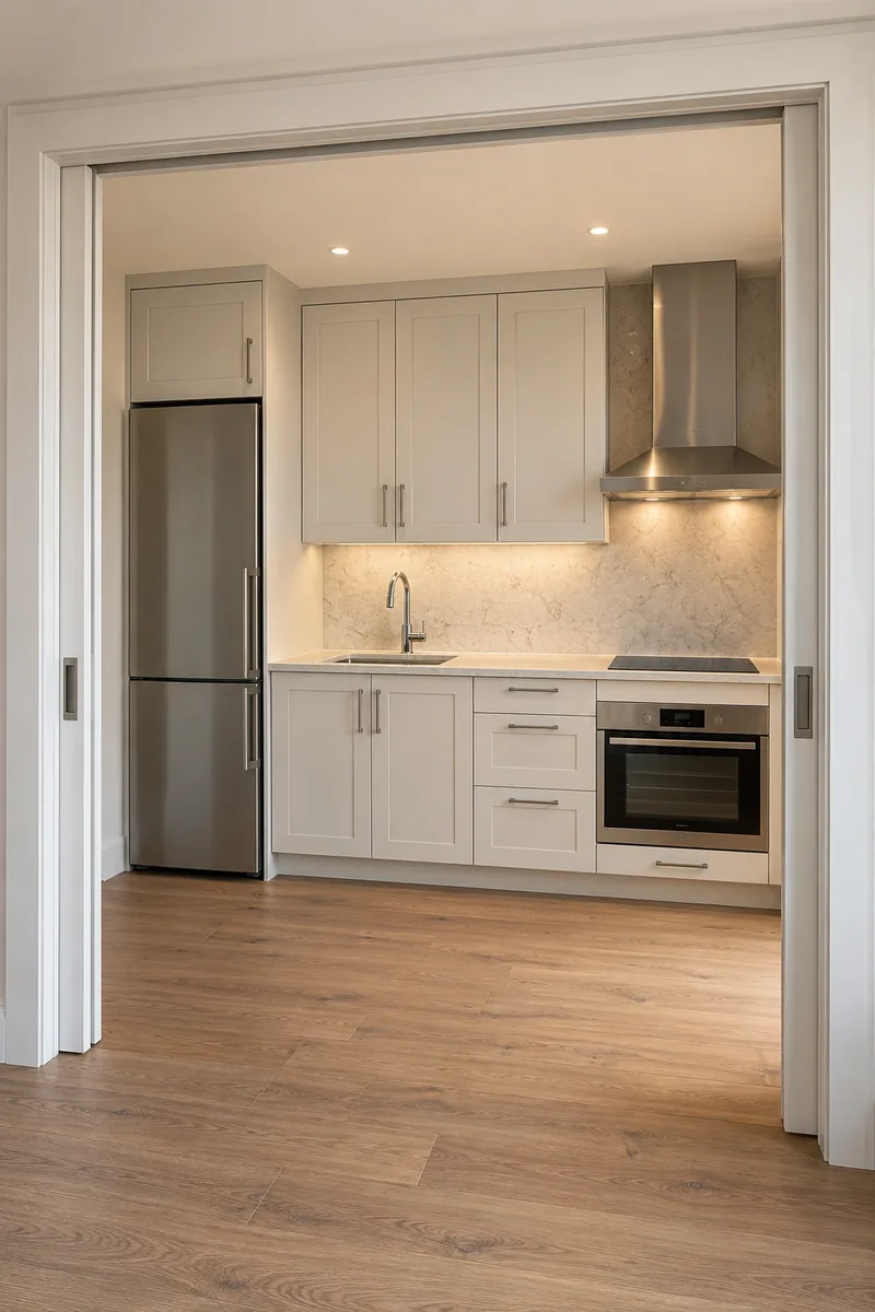 Pocket Door Kitchen