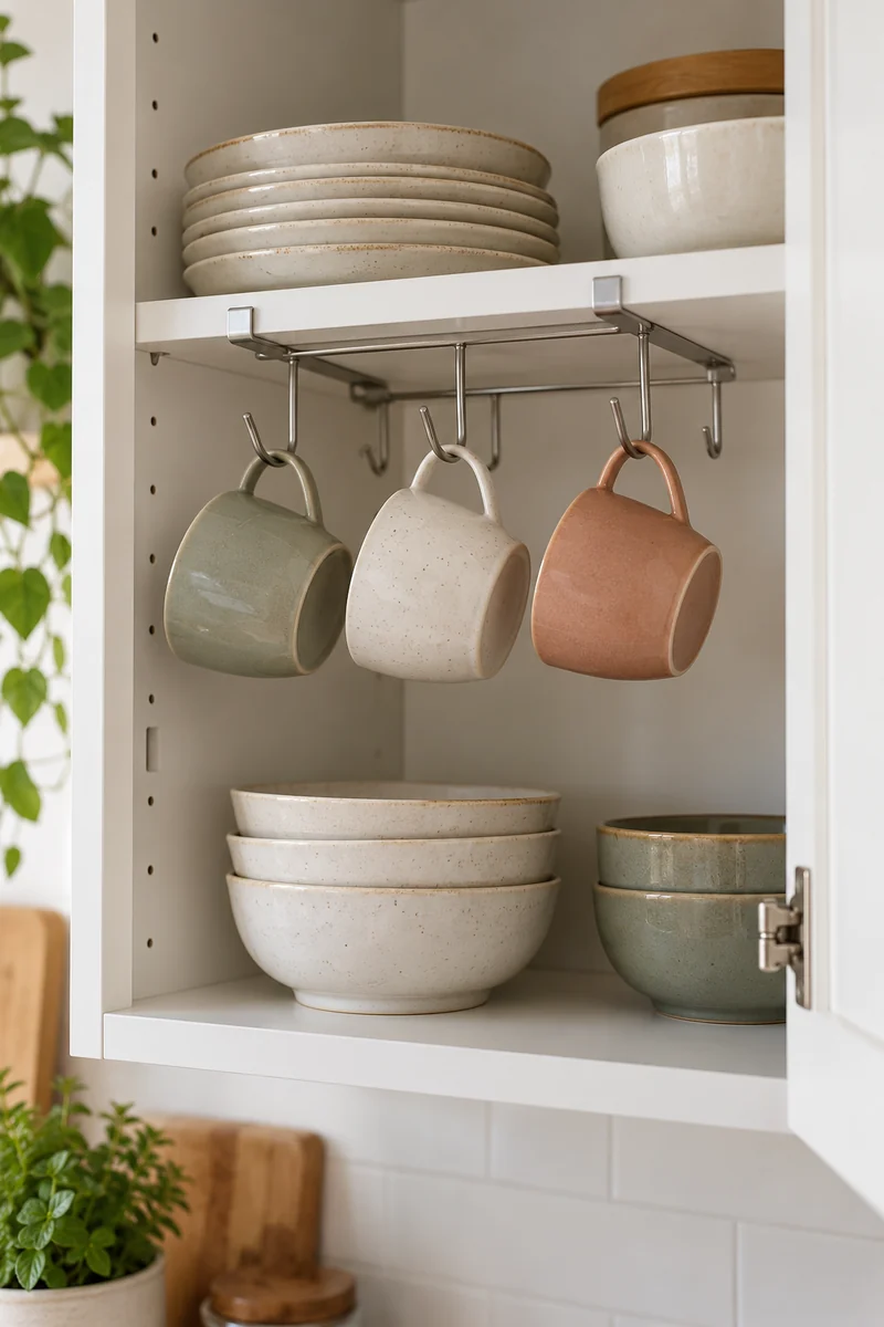 Cupboard Mug Hooks
