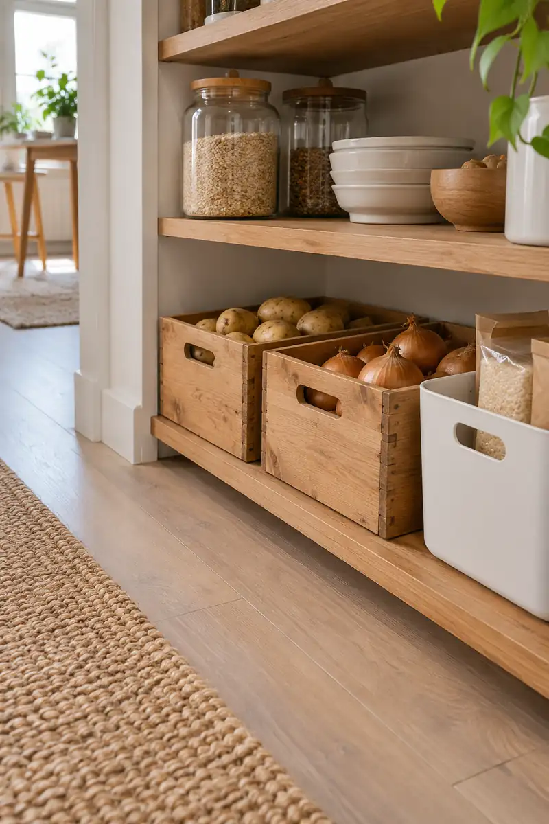 Low Pantry Crates