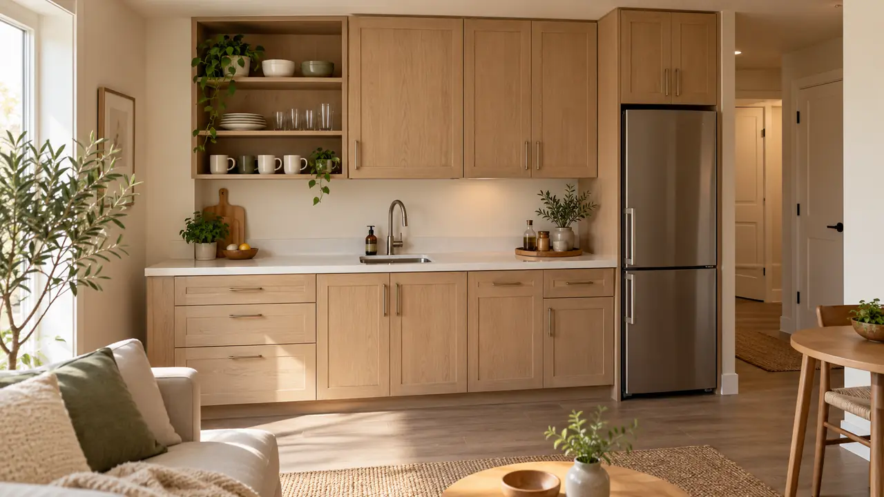studio apartment kitchenette