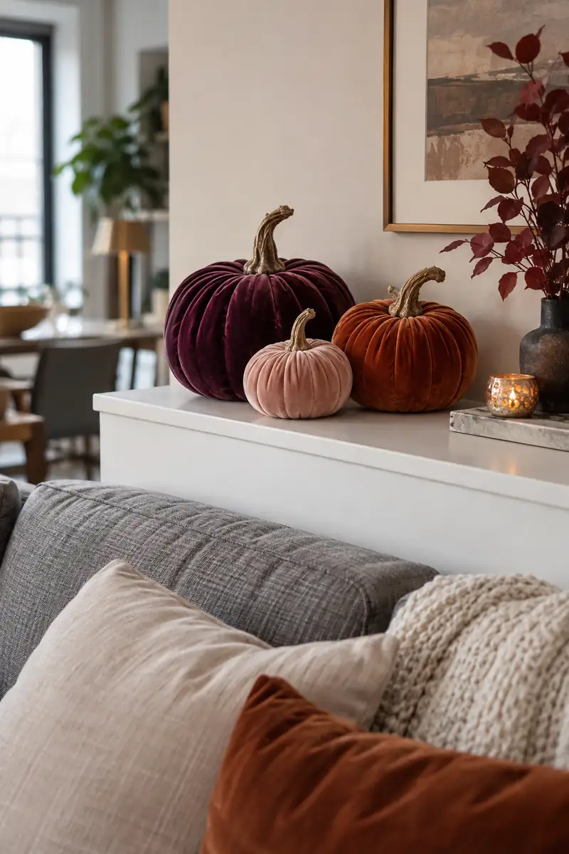 Velvet Pumpkin Trio