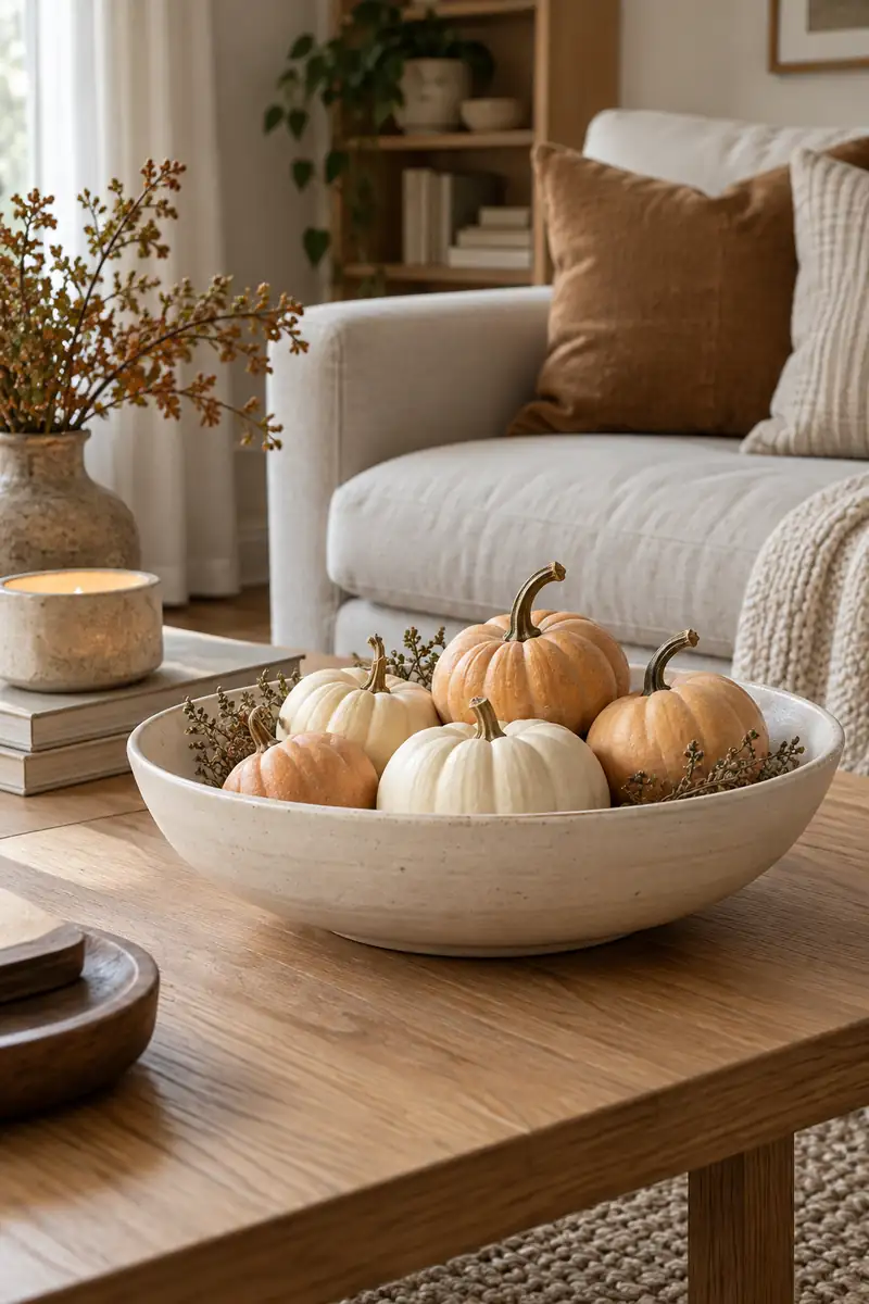 Neutral Pumpkin Bowl