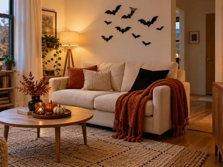 Halloween decor ideas for a small apartment living room