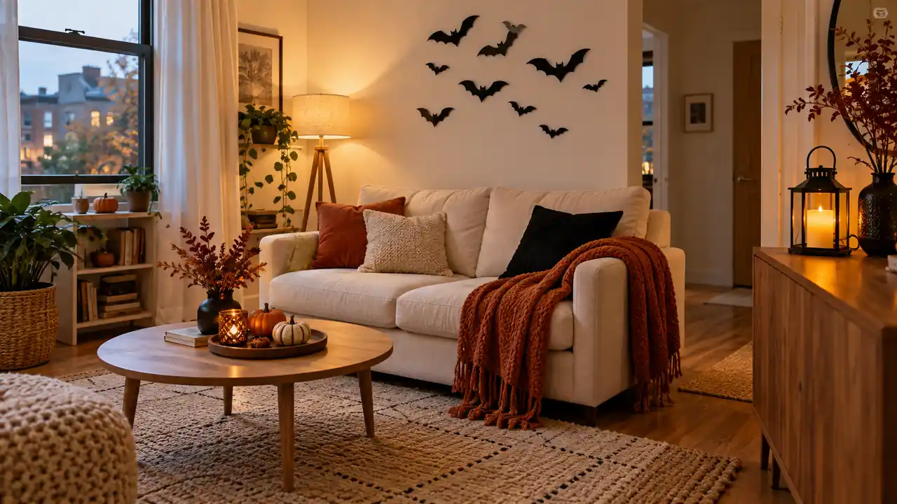 Halloween decor ideas for a small apartment living room