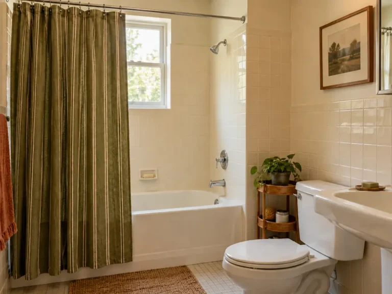 renter friendly bathroom makeover
