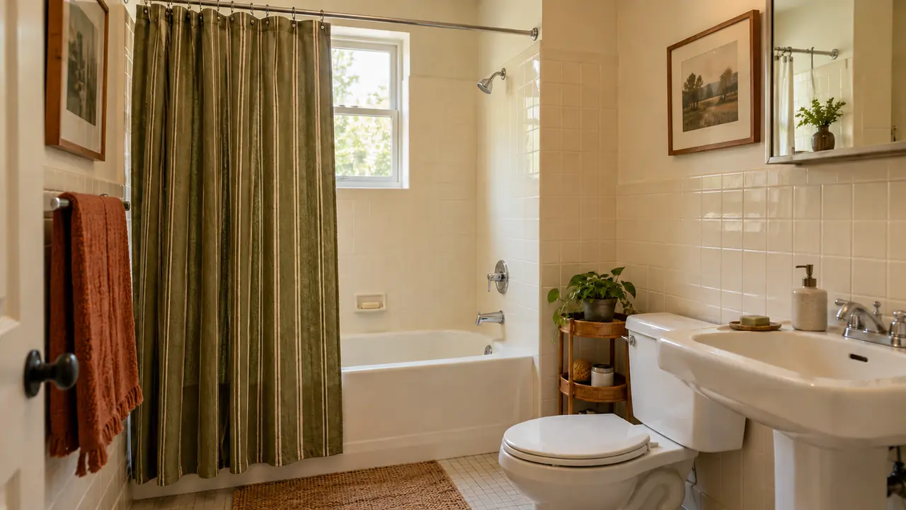 renter friendly bathroom makeover