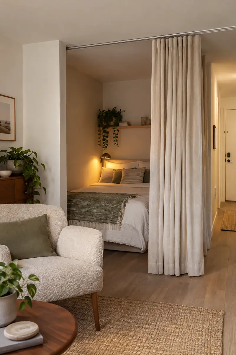 Curtained Sleeping Nook