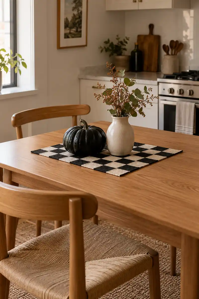 Graphic Checkerboard Touches