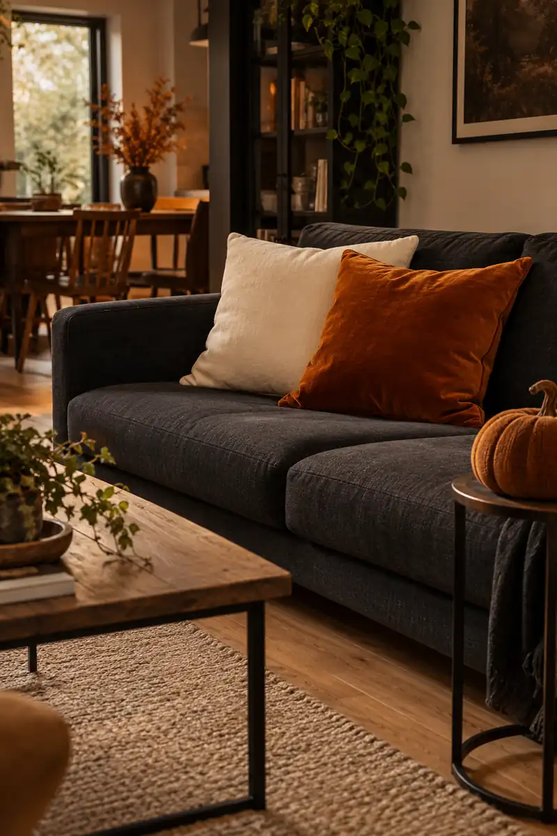 Ochre Velvet Contrast