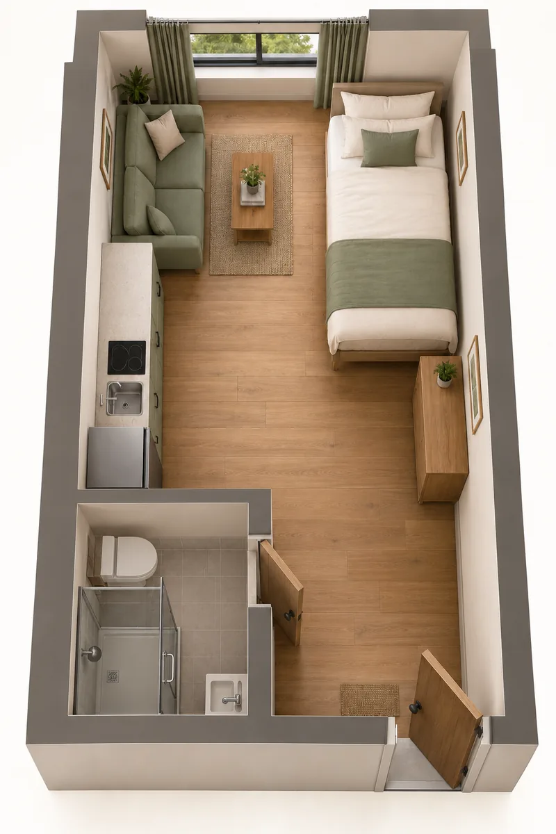Long-Wall Bed