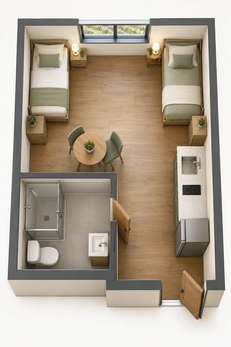 Twin Corner Beds