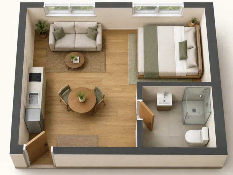 tiny studio apartment layout floor plans